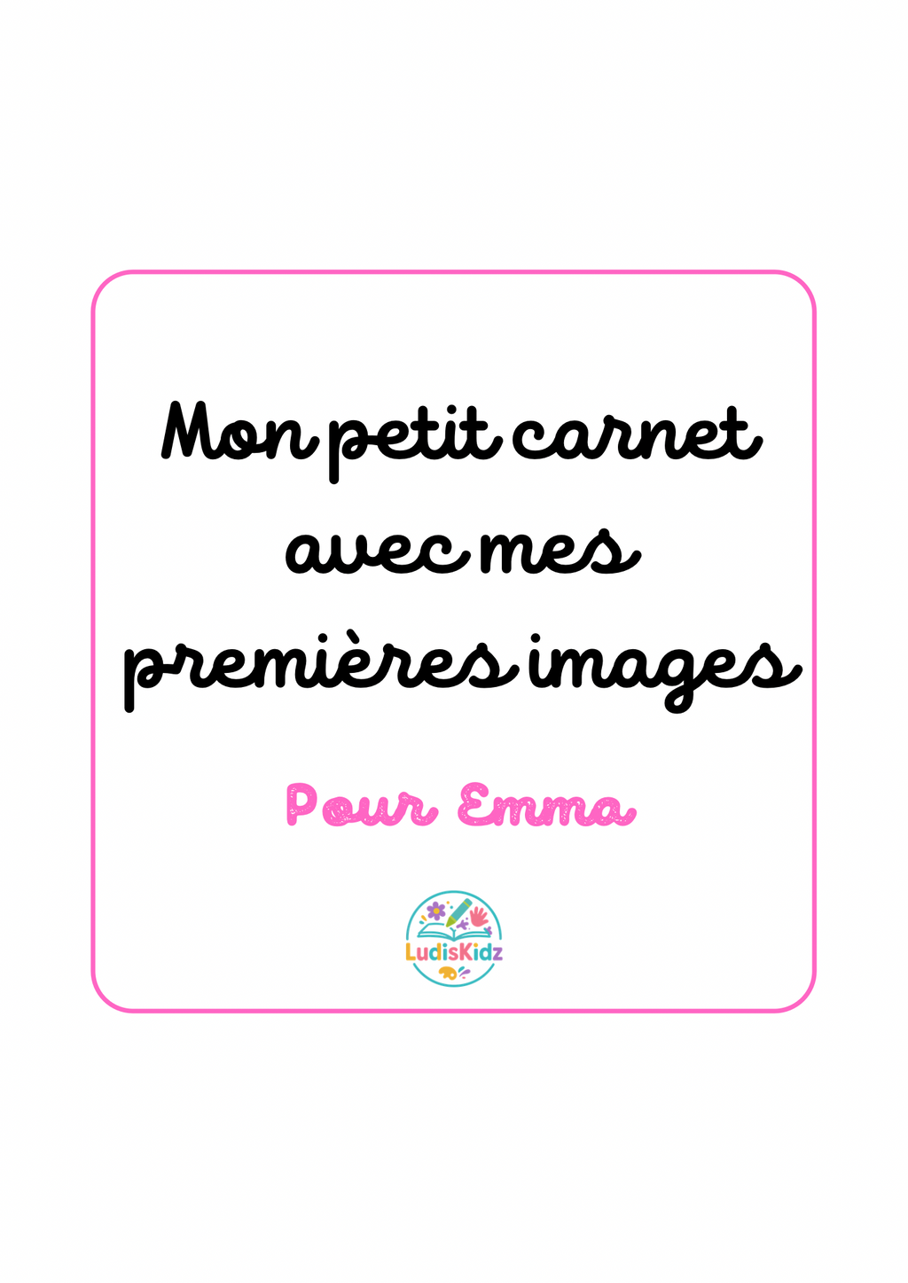 Mon petit carnet avec mes premières images