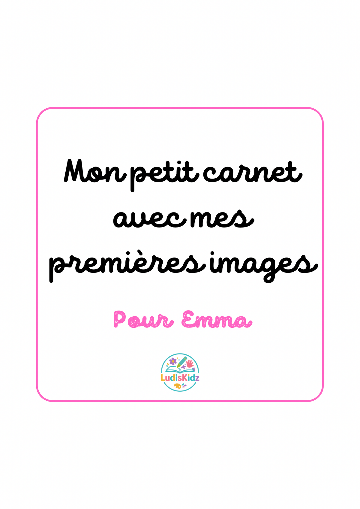 Mon petit carnet avec mes premières images